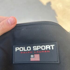 Polo sport by Ralph Lauren Black Travel Bag vintage very versatile discontinued